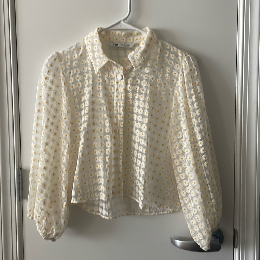 Sheer Daisy lace top